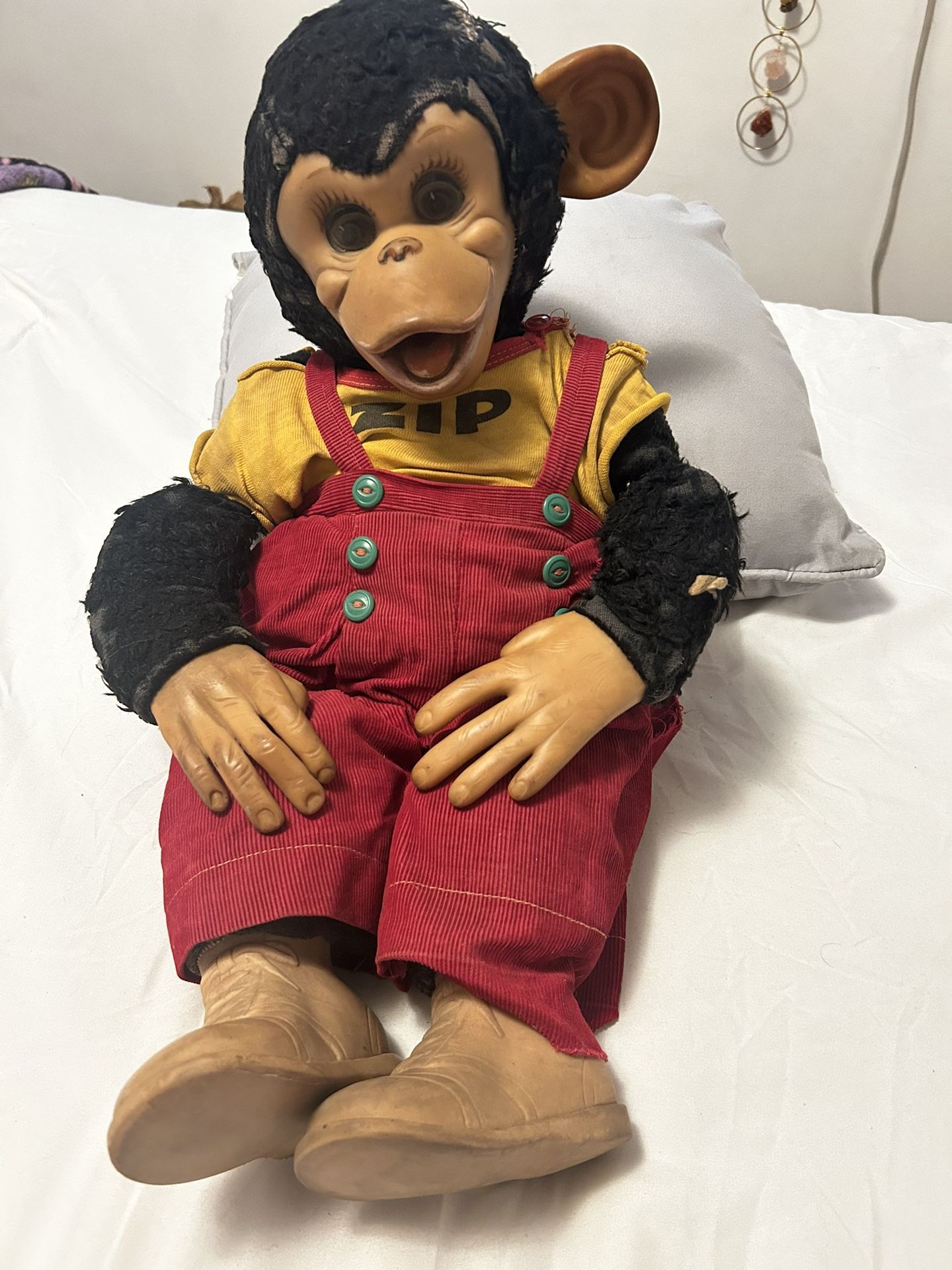 Vintage Rushton Zip Monkey Chimp