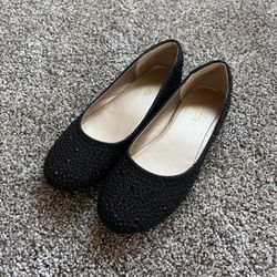 Girls Size 4 Sparkly Dress Shoes Flats