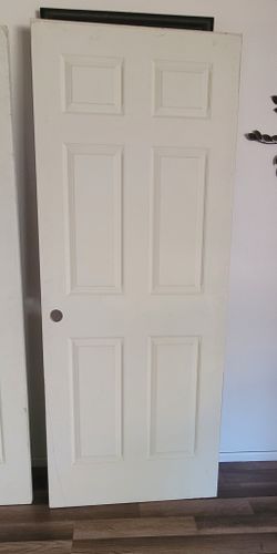 Two 6 Panel Pre-hang Doors For Sale
