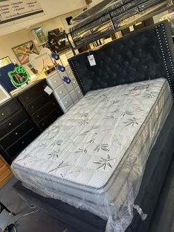 Double Pillow Top Queen Mattress Reversible