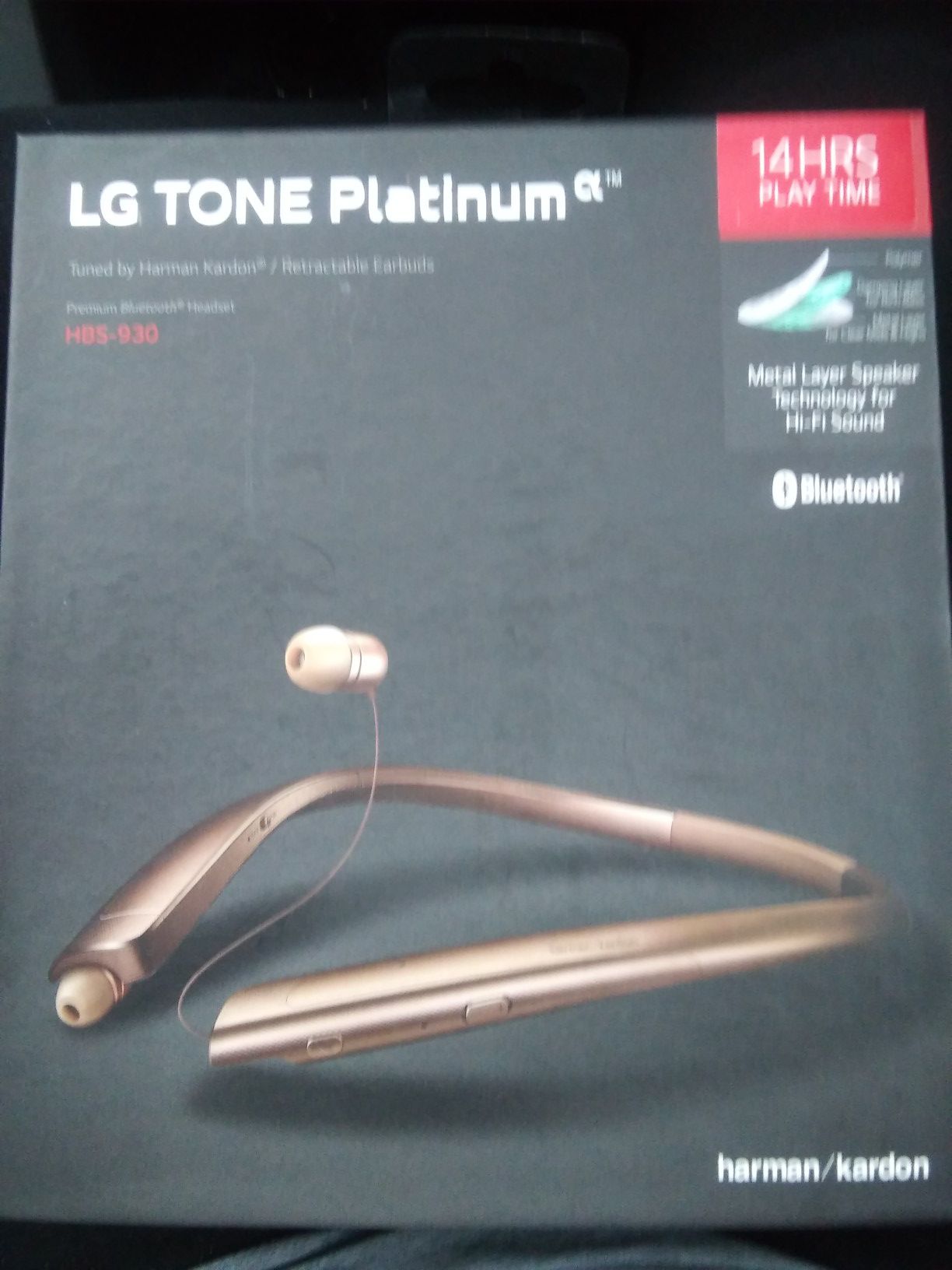 LG Tone Platinum Wireless Headphones