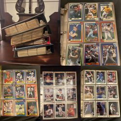 Lot Of 4 Binders Filled With Thousands Of Vintage Baseball Cards