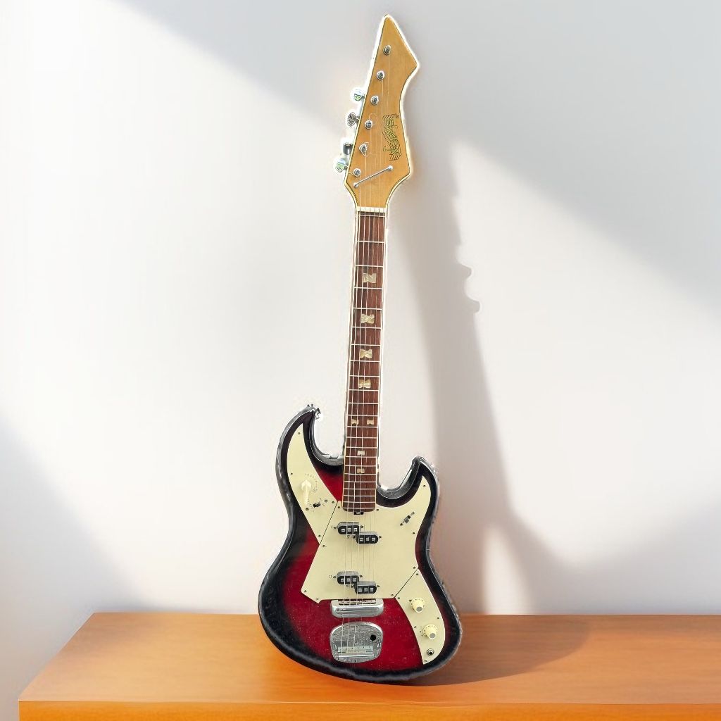 Vintage 1960s Teisco Norma Bizzare LO-FI BLues Rocker Electric Guitar
