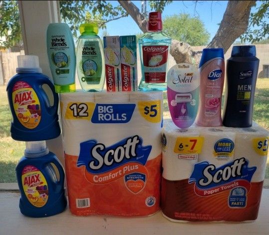 Household Essentials (Scott,laundry Detergent Etc)