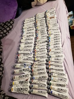 GOLDEN ARTIST ACRYLICS 82 TUBES