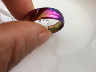 Rainbow ring size 8