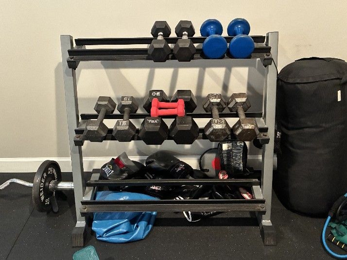 3 Tier Dumbbell Rack