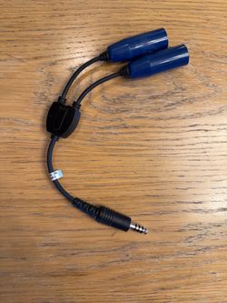 Off-road headset or helmet splitter adapter