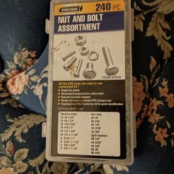 Nut And Bolts 240 Pieces