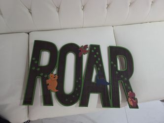 Dinosaur wood wall decor