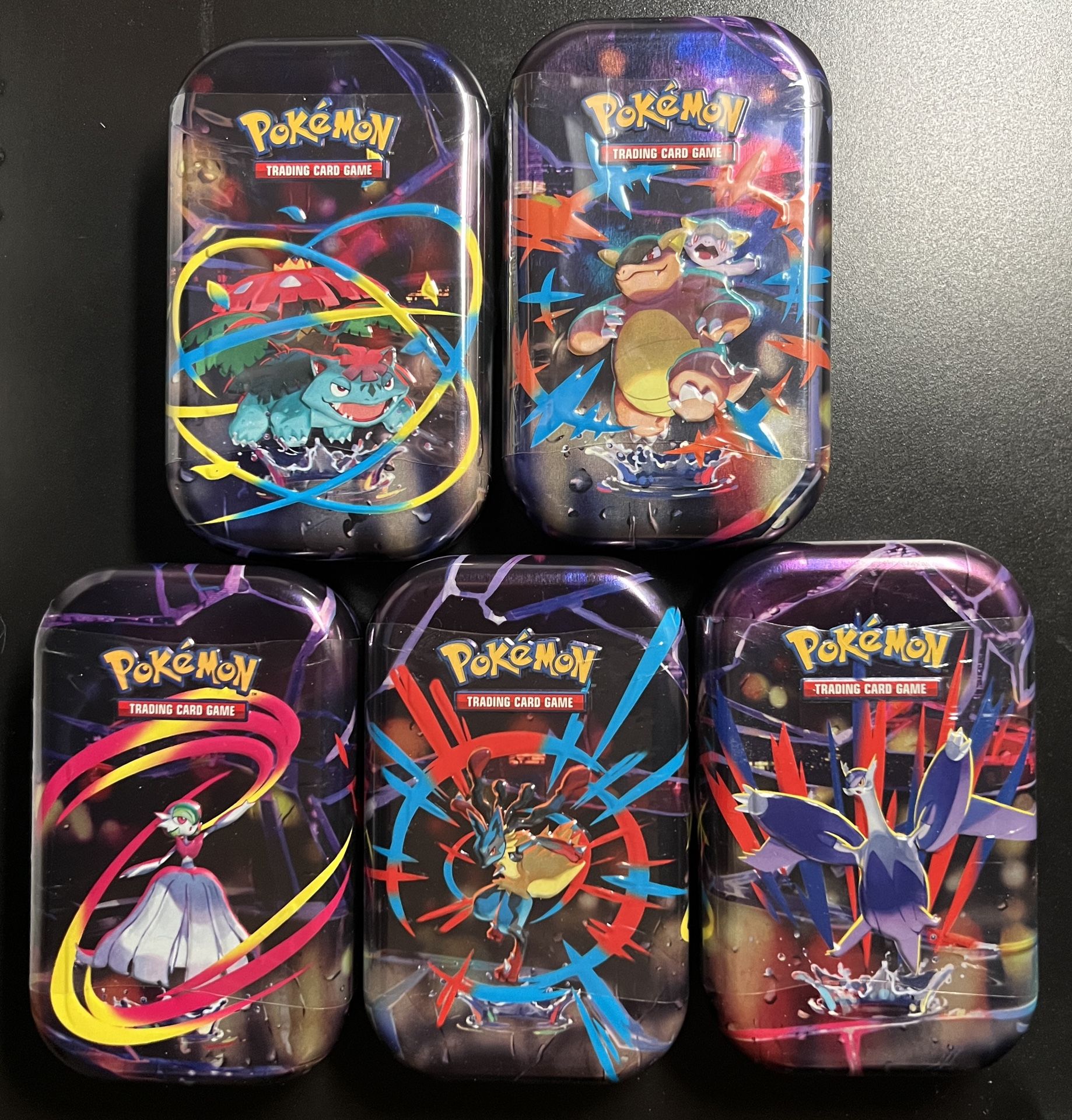 Pokémon TCG Mega Evolution Mini Tin  10 Tins Sealed Complete Sets