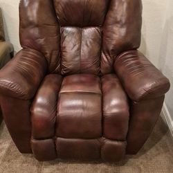 Sofa/Recliner Rocking Armchair Maroon-Brown 40 x 43 x 35"