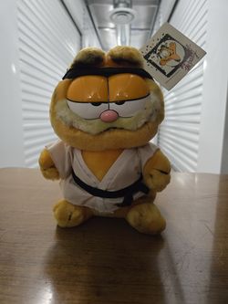 Vintage Garfield Karate Chop Plush Soft Toy Dakin 1981 80s