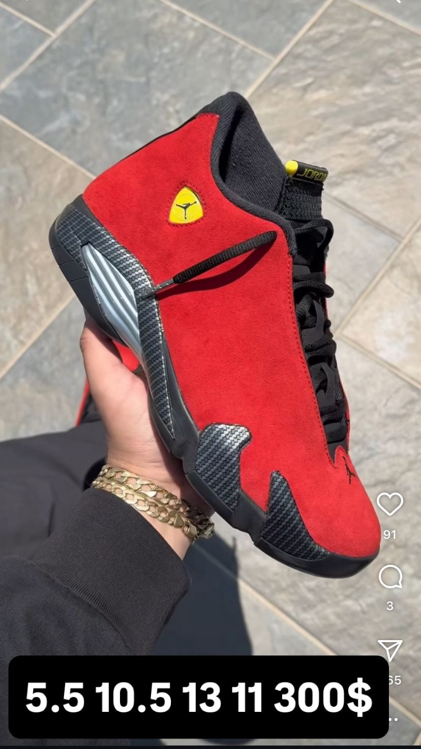 Air Jordan 14 Ferrari Red 320$ Obo