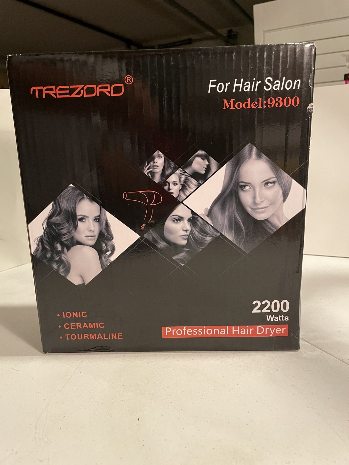 Trezoro Ionic Hair Dryer TREZORO Professional Hair Dryer, Ionic Ceramic Tourmaline  main image 2
