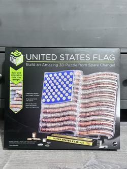 3D Puzzle Coin Art United States Flag  4th July Family Project NEW