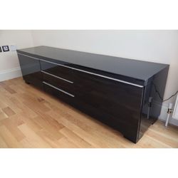 Glossy black 72” TV Stand