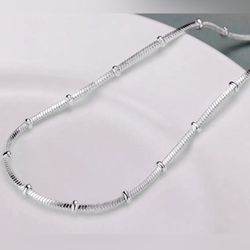 18” Sterling Silver Necklace 