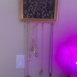 Handmade Lace Picture Frame Jewelry Hangers 