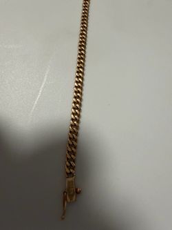 18k gold bracelet solid real pure