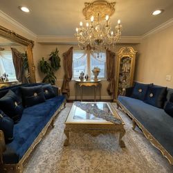  Very Beautiful gorgeous living room sets 2 Sofa And Coffee  Table And  Console includes