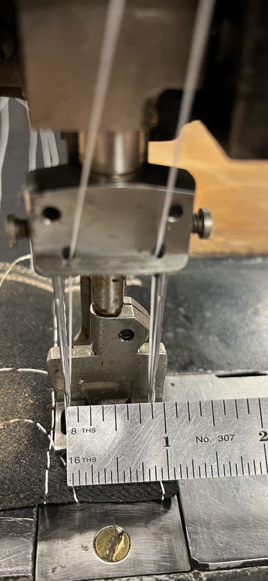 Long Arm Sewing Machine Double Needle Walking Foot Extra Heavy Duty