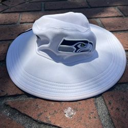 New Era NFL Seattle Seahawks Bucket Hat, One Size Fits All, White