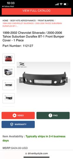 1(contact info removed) Chevy Silverado Front bumper