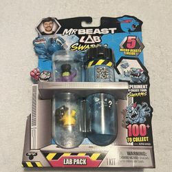 LOT of 6 - MR BEAST LAB SWARMS 5 Micro Beasts 5 Packs NEW NWT 2024 