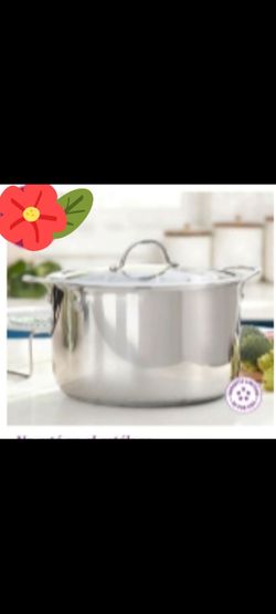 OLLA DE 10 QT CLÁSICA DE ACERO INOXIDABLE CON PARRILLA PRINCESS HOUSE ⚘️