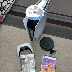 PS5 With Controller and games