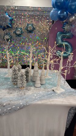 Winter theme Party decoration trees