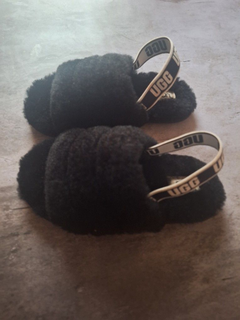 UGG Toddler Girls Fluff Yeah Slides Size 11