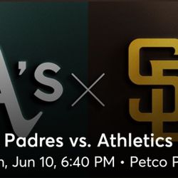 Padres VS Oakland A'S 6/10/24