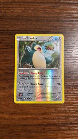 Pokemon Snorlax 118/162 XY BreakThrough Reverse Holo Card 2015