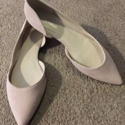 Womens Marc Fisher Fanny D’orsay Suede Pointed Flats - Rose Pink, Size 11