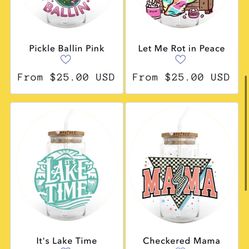 Snow globe Cups And Decal Cups 
