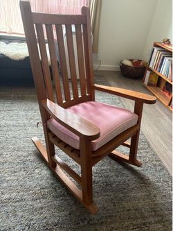 Solid Hardwood Mission-Style Rocking Chair