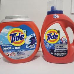 $20 for both. Tide Liquid Detergent and Pods.