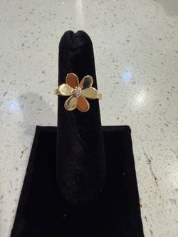 14k Flower ring