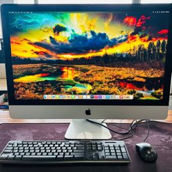 APPLE IMAC 27” 5K Retina 2017 4.2GHZ QuadCore i7 32GB RAM 650GB SSD OS VENTURA!!!