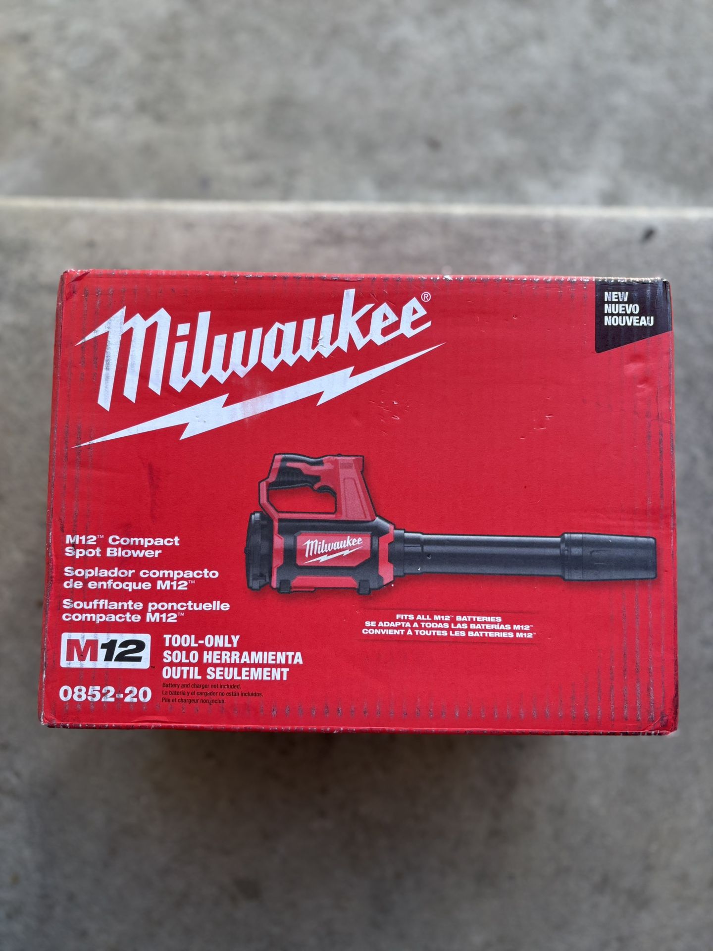 Milwaukee M-12 Compact Spot Blower Tool-Only 0852-20