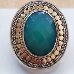 Large Two Tone Ring By Anna Beck 