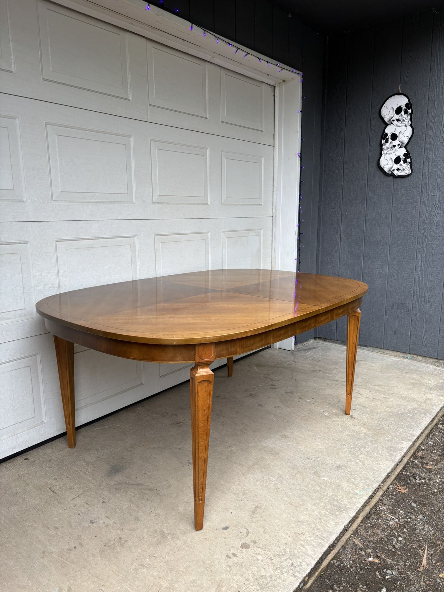 MCM French Louis XV-Style Extension Dining Table •FREE DELIVERY•