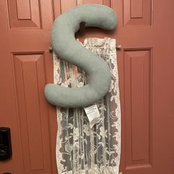 2-Corduroy Muted Teal Initial “S”