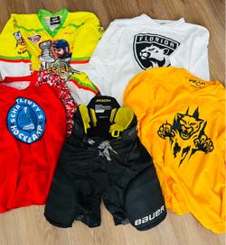 Amazing Kids Hockey Bauer Pants +New Jerseys