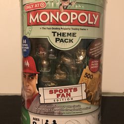 Monopoly Sports Fan Edition Game Pieces and Money Theme Pack for Board Game NIP