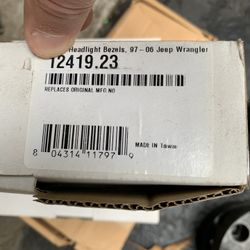 Chrome Jeep Wrangler Headlight Bezels