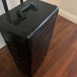 Make Up Carrier Suitcase Plus Ring Led Light
