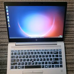 Slim Touchscreen HP EliteBook Laptop AMD Ryzen 5 Pro CPU 16GB RAM 512GB SSD ATI Radeon Vega 8 Graphics USB C Port Windows 11 Professional 